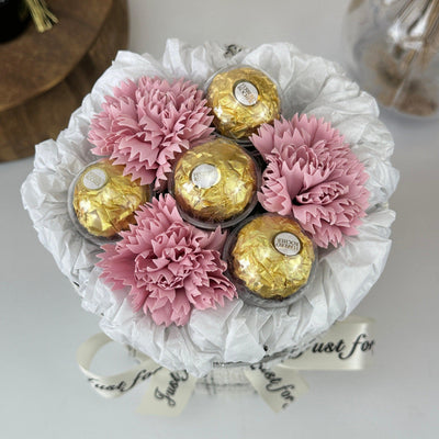 Sweet Affection - Soap Flower Bouquet-Soap Flower-3 stalks-Pink-1-De Fairy Tales