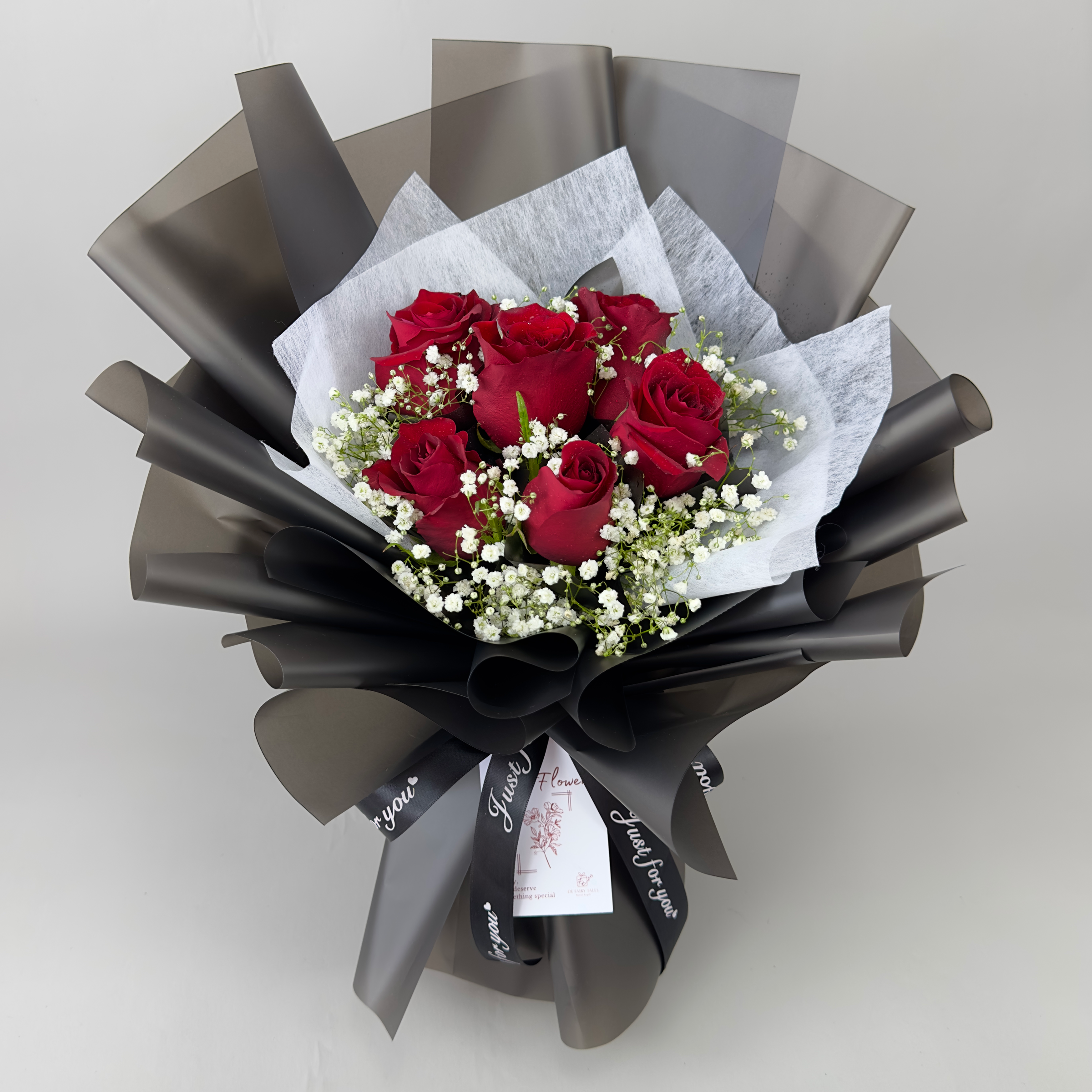 Tender Adoration - Fresh Flower Bouquet-Fresh Flower-6 stalks-Red-DeFairy Tales