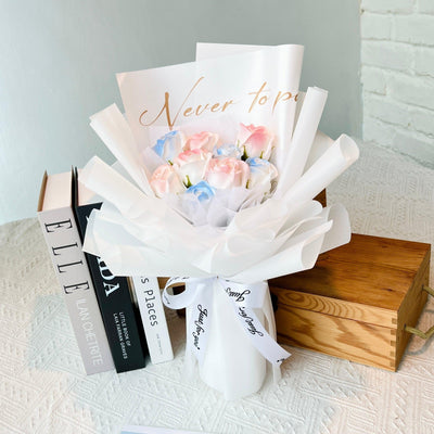 Tender Embrace - Soap Flower Bouquet-Soap Flower-9 stalks-Mix-1-De Fairy Tales