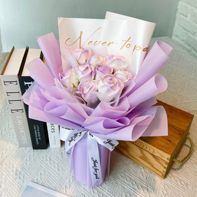 Tender Embrace - Soap Flower Bouquet-Soap Flower-9 stalks-Mix-2-De Fairy Tales