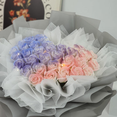 Twilight Kiss - Soap Flower Bouquet-Soap Flower-33 stalks-Mix-De Fairy Tales