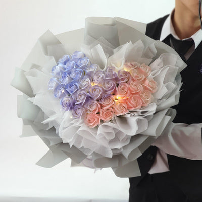 Twilight Kiss - Soap Flower Bouquet-Soap Flower-33 stalks-Mix-De Fairy Tales