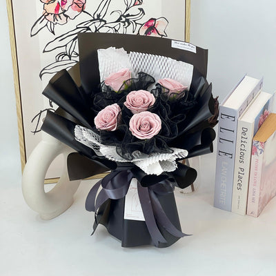 Utopia - Soap Flower Bouquet-Soap Flower-5 stalks-Purple-1-De Fairy Tales