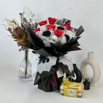 Wing Of Affection - Seven Layer Soap Flower Bouquet-Soap Flower-12 stalks-Mix-1-De Fairy Tales