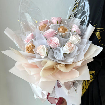 Wing Of Affection - Seven Layer Soap Flower Bouquet-Soap Flower-12 stalks-Mix-1-De Fairy Tales